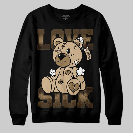 TAN Sneakers DopeSkill Sweatshirt Love Sick Graphic Streetwear - Black