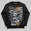 Nike Air Diamond Turf Must Be the Money DopeSkill Long Sleeve T-Shirt Side Hustle Graphic Streetwear - Black