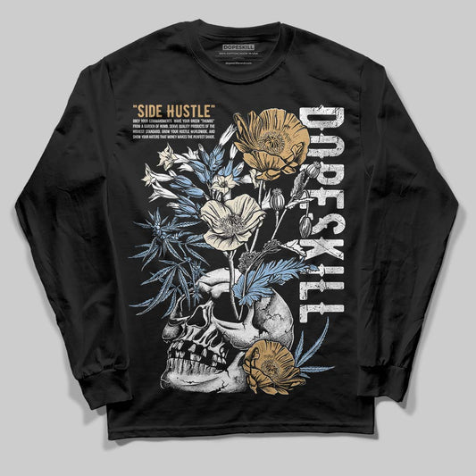 Nike Air Diamond Turf Must Be the Money DopeSkill Long Sleeve T-Shirt Side Hustle Graphic Streetwear - Black