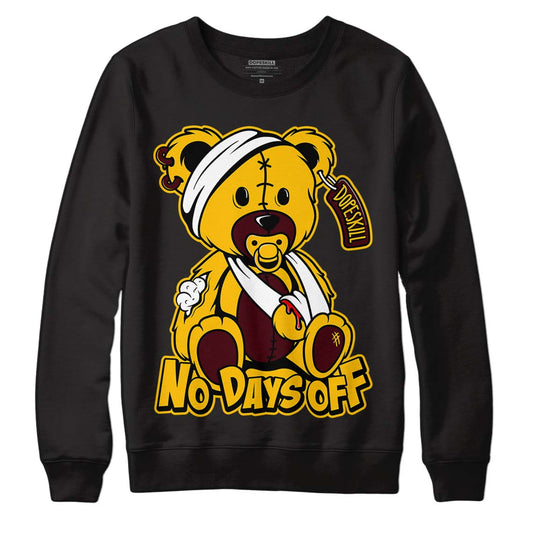 Dunk Yellow Bordeaux DopeSkill Sweatshirt Hurt Bear Graphic Streetwear - Black