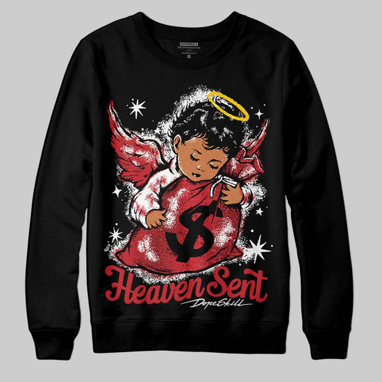 Jordan 1 High OG “Ruby” DopeSkill Sweatshirt Heaven Sent Graphic Streetwear - Black