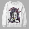 A Ma Maniére x Jordan 4 Retro ‘Violet Ore’ DopeSkill Sweatshirt Hold My Own Graphic Streetwear - White