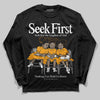 Jordan 12 Retro Black Taxi DopeSkill Long Sleeve T-Shirt New Seek First Graphic Streetwear - black