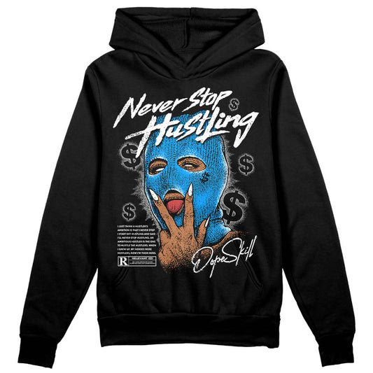 Jordan 6 “Reverse Oreo” DopeSkill Hoodie Sweatshirt Never Stop Hustling Graphic Streetwear - Black