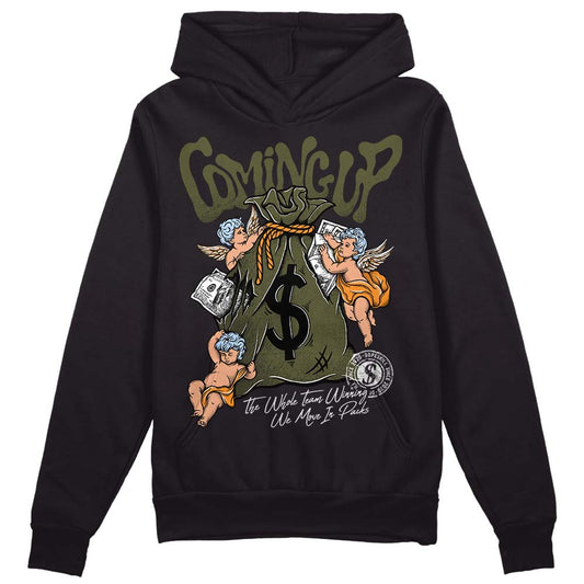 Jordan 5 "Olive" DopeSkill Hoodie Sweatshirt Money Bag Coming Up Graphic Streetwear - Black 