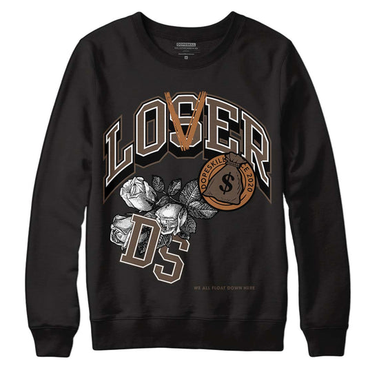 Jordan 1 Retro High OG Palomino DopeSkill Sweatshirt Loser Lover Graphic Streetwear - Black