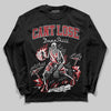 Jordan 5 Retro Fire Red Black Tongue (2025) DopeSkill Long Sleeve T-Shirt Cant Lose Graphic Streetwear - Black