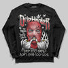 Jordan 4 “Flight Club” DopeSkill Long Sleeve T-Shirt Drip Harder Graphic Streetwear - Black