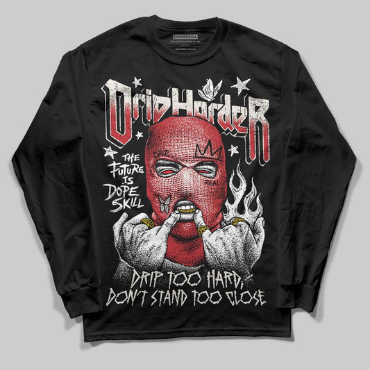 Jordan 4 “Flight Club” DopeSkill Long Sleeve T-Shirt Drip Harder Graphic Streetwear - Black