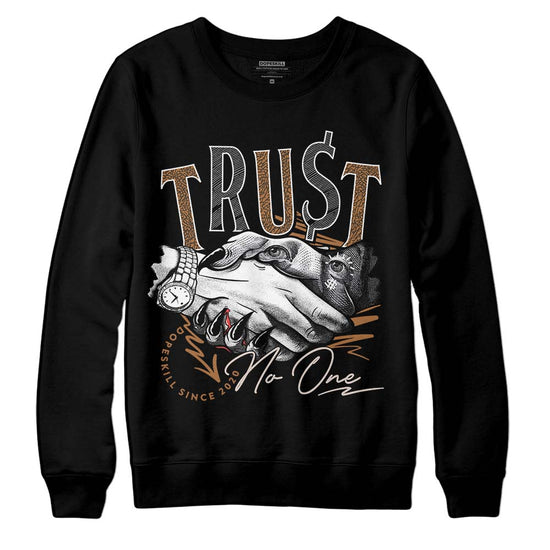 Jordan 3 Retro Palomino DopeSkill Sweatshirt Trust No One Graphic Streetwear - Black