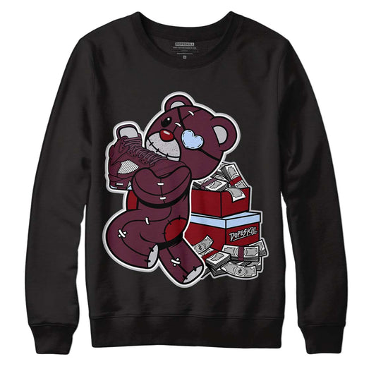 Jordan 5 Retro Burgundy (2023) DopeSkill Sweatshirt Bear Steals Sneaker Graphic Streetwear - Black