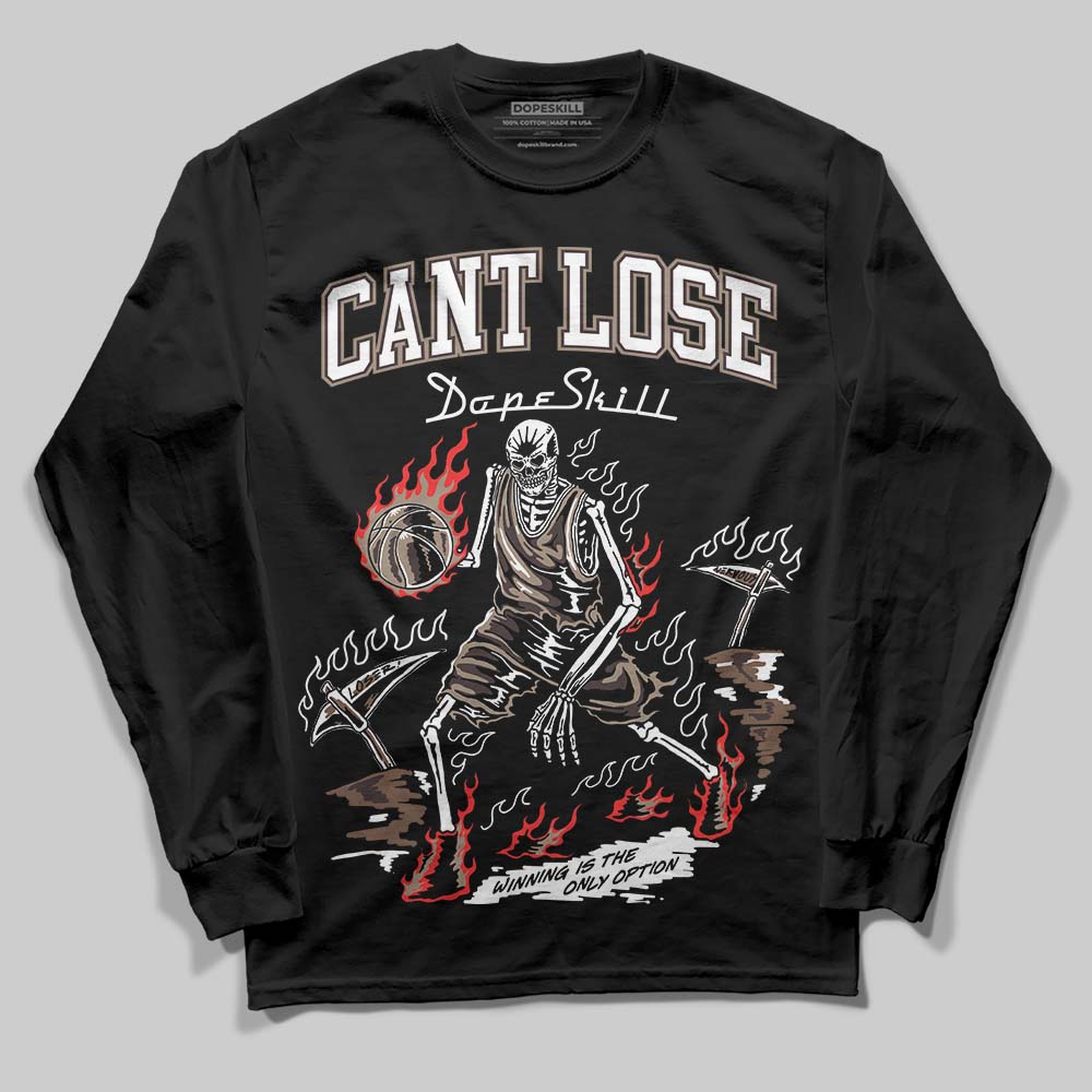 SoleFly x Air Jordan 12 Retro SP 'Cafecito/Baroque Brown' DopeSkill Long Sleeve T-Shirt Cant Lose Graphic Streetwear - Black