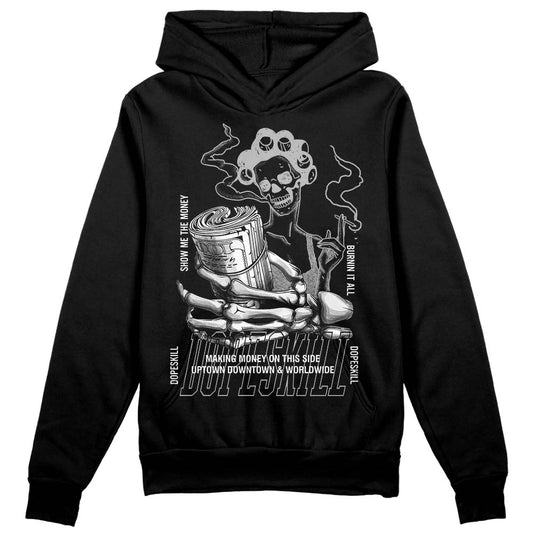 Jordan 1 Low OG “Shadow” DopeSkill Hoodie Sweatshirt Show Me The Money Graphic Streetwear - Black