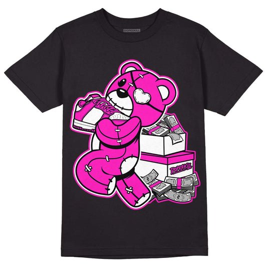 Dunk Low GS “Active Fuchsia” DopeSkill T-Shirt Bear Steals Sneaker Graphic Streetwear - Black