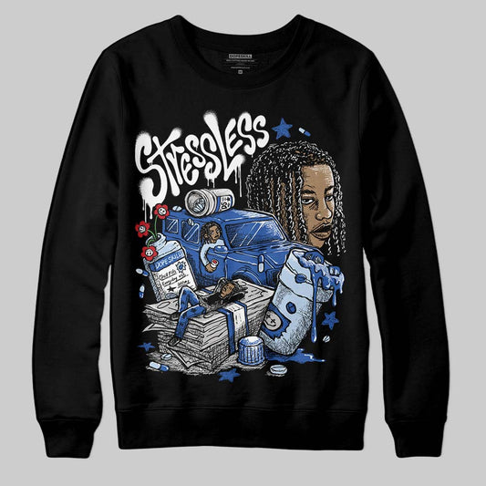 Awake NY x Jordan 5 Retro 'Black Racer Blue' DopeSkill Sweatshirt Stressless Graphic Streetwear - Black