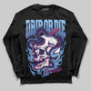 University Blue Sneakers DopeSkill Long Sleeve T-Shirt Drip or Die Graphic Streetwear - black