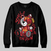 Jordan 14 Retro Ferrari (2025) DopeSkill Sweatshirt Smile Through The Pain Graphic Streetwear - Black