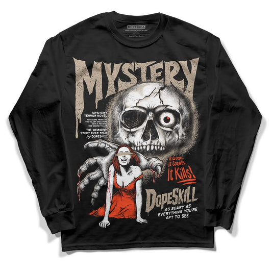 Jordan 1 High OG “Latte” DopeSkill Long Sleeve T-Shirt Mystery Ghostly Grasp Graphic Streetwear - Black