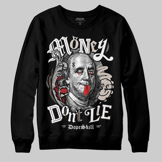 Adidas Samba OG White Black Clear Granite DopeSkill Sweatshirt Money Don't Lie Graphic Streetwear - Black