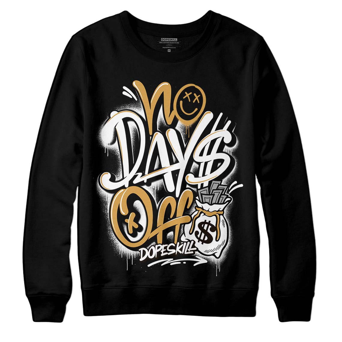 Jordan 11 "Gratitude" DopeSkill Sweatshirt No Days Off Graphic Streetwear - Black