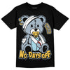 Jordan 13 “Blue Grey” DopeSkill T-Shirt Hurt Bear Graphic Streetwear - Black