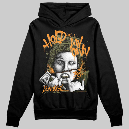 Olive Sneakers DopeSkill Hoodie Sweatshirt Hold My Own Graphic Streetwear - Black