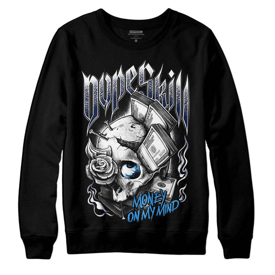 Jordan Spiz’ike Low “White/Obsidian” DopeSkill Sweatshirt Money On My Mind Graphic Streetwear - black