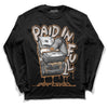 Jordan 3 Retro Palomino DopeSkill Long Sleeve T-Shirt Paid In Full Graphic Streetwear - Black