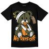 Jordan 5 "Olive" DopeSkill T-Shirt Hurt Bear Graphic Streetwear - Black