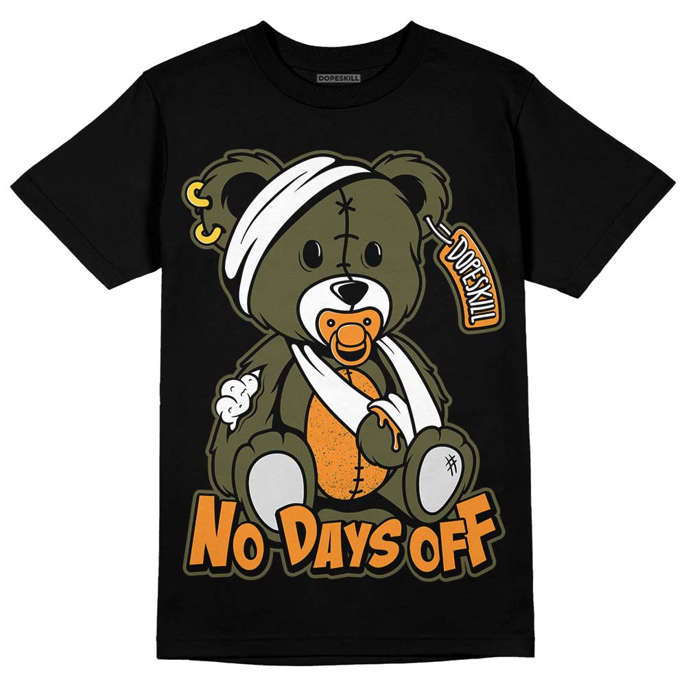 Jordan 5 "Olive" DopeSkill T-Shirt Hurt Bear Graphic Streetwear - Black