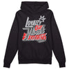 Grey Sneakers DopeSkill Hoodie Sweatshirt LOVE Graphic Streetwear - Black