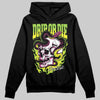 Neon Green Sneakers DopeSkill Hoodie Drip or Die Graphic Streetwear - Black