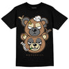 Jordan 6 WMNS Gore-Tex Brown Kelp DopeSkill T-Shirt New Double Bear Graphic Streetwear - Black