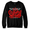 Jordan 12 “Cherry” DopeSkill Sweatshirt Queen Graphic Streetwear - Black