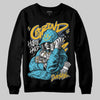 Jordan 11 Retro Gamma Blue (2025) DopeSkill Sweatshirt Grind Pray Graphic Streetwear - Black
