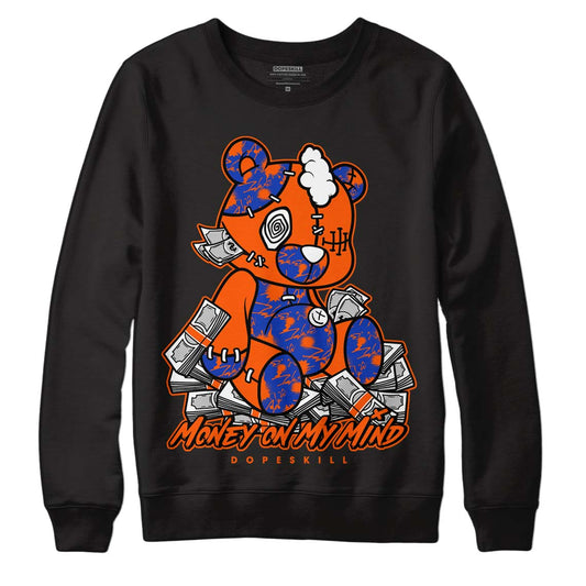 Dunk Low Futura Orange Blaze DopeSkill Sweatshirt MOMM Bear Graphic Streetwear - Black