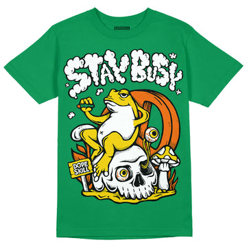 Green Sneakers DopeSkill Green T-Shirt Stay Busy Graphic Streetwear