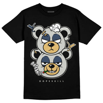 A Ma Maniere x Jordan 5 Dawn “Photon Dust” DopeSkill T-Shirt New Double Bear Graphic Streetwear - Black