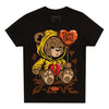 Yellow Sneakers DopeSkill Toddler Kids T-shirt Broken Bear Graphic Streetwear - Black