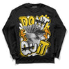 Jordan 6 “Yellow Ochre” DopeSkill Long Sleeve T-Shirt Don't Quit Graphic Streetwear - Black