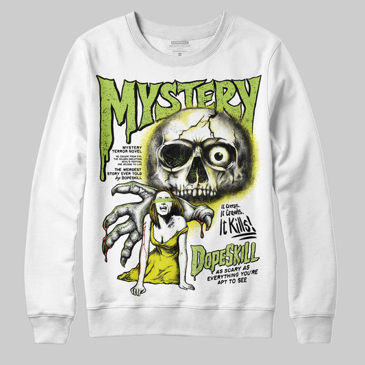 Jordan 13 Retro Bright Cactus DopeSkill Sweatshirt Mystery Ghostly Grasp Graphic Streetwear - White