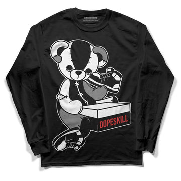 Jordan 1 High OG “Black/White” DopeSkill Long Sleeve T-Shirt Sneakerhead BEAR Graphic Streetwear - Black