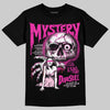 Pink Sneakers DopeSkill T-Shirt Mystery Ghostly Grasp Graphic Streetwear - Black