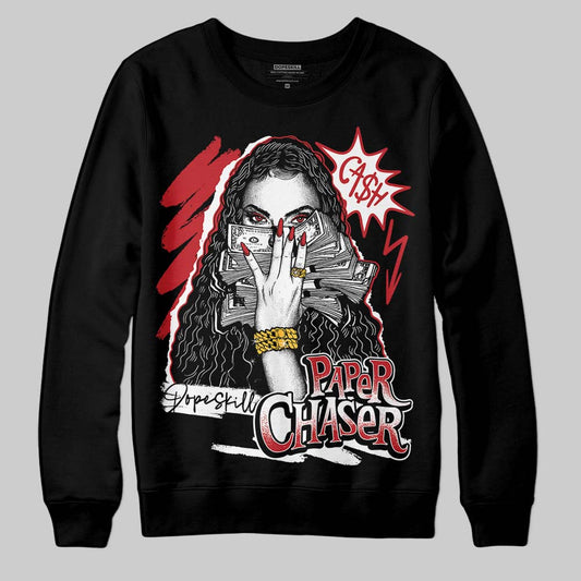 Jordan 5 Retro Fire Red Black Tongue (2025) DopeSkill Sweatshirt NPC Graphic Streetwear - Black