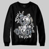 Jordan 11 Low CNY “Year of the Snake” DopeSkill Sweatshirt Smile Through The Pain Graphic Streetwear - Black