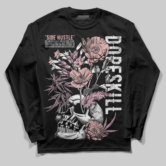 Jordan 1 Low OG “Rust Pink” DopeSkill Long Sleeve T-Shirt Side Hustle Graphic Streetwear - Black