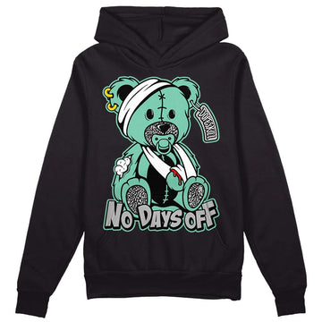 Jordan 3 "Green Glow" DopeSkill Hoodie Sweatshirt Hurt Bear Graphic Streetwear - Black 