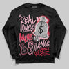 Dunk Low Valentine's Day (2026) DopeSkill Long Sleeve T-Shirt Real Ones Move In Silence Graphic Streetwear - Black