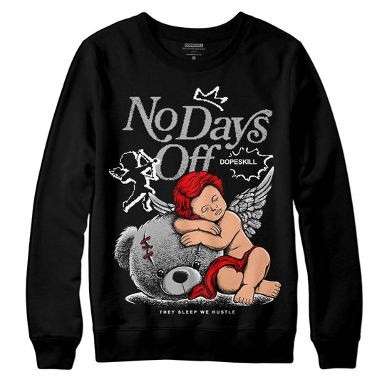 Jordan 1 Low OG “Shadow” DopeSkill Sweatshirt New No Days Off Graphic Streetwear - Black