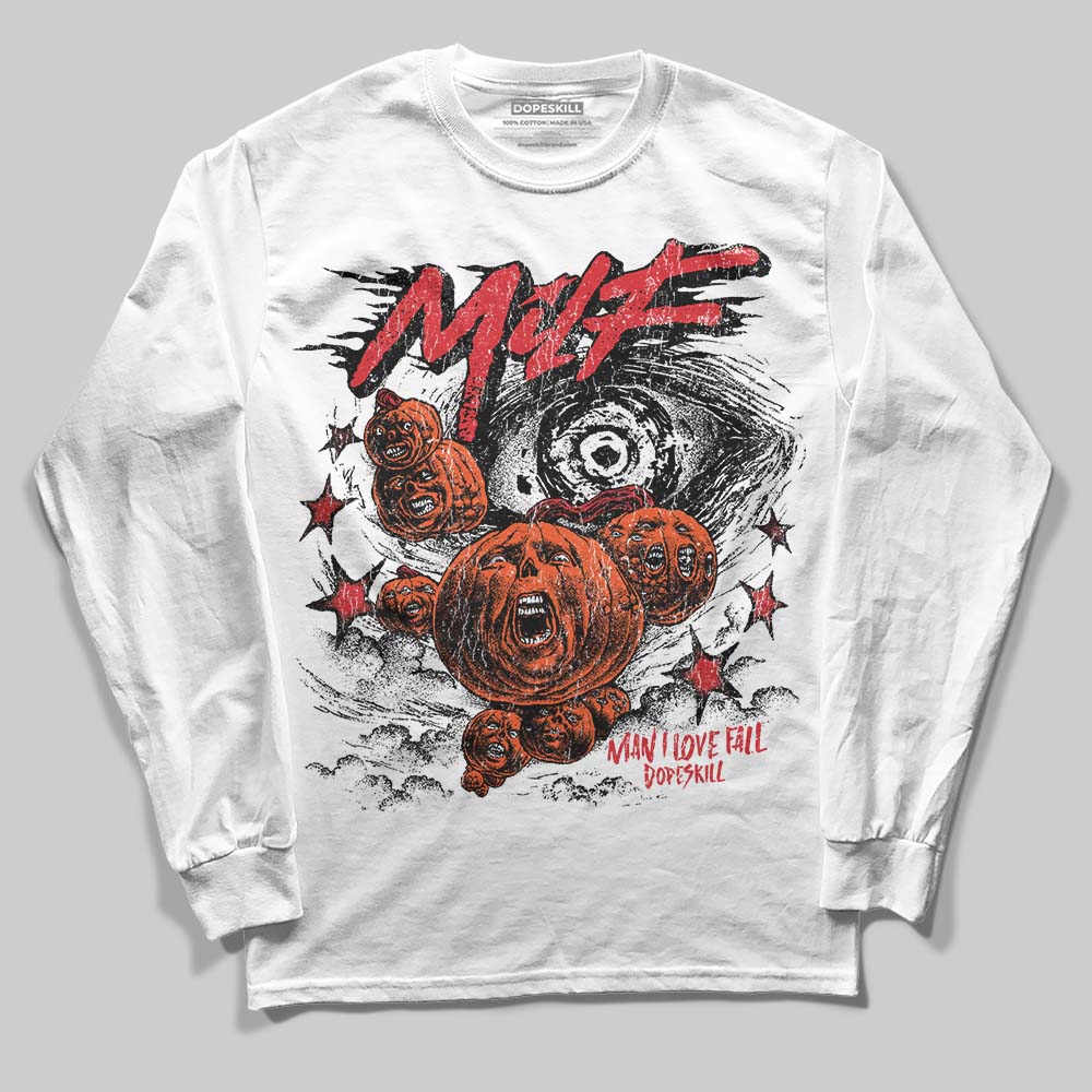 Jordan 3 Fire Red DopeSkill Long Sleeve T-Shirt MILF Graphic Streetwear - White 